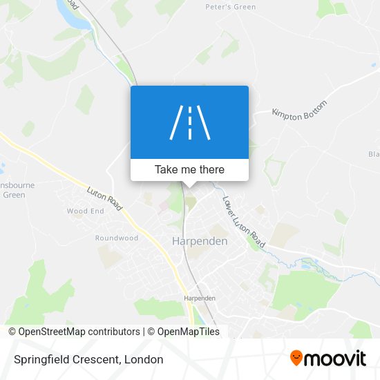 Springfield Crescent map