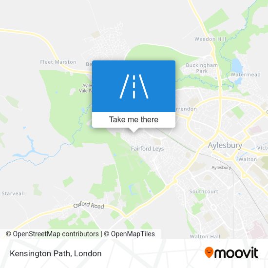 Kensington Path map