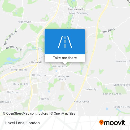 Hazel Lane map