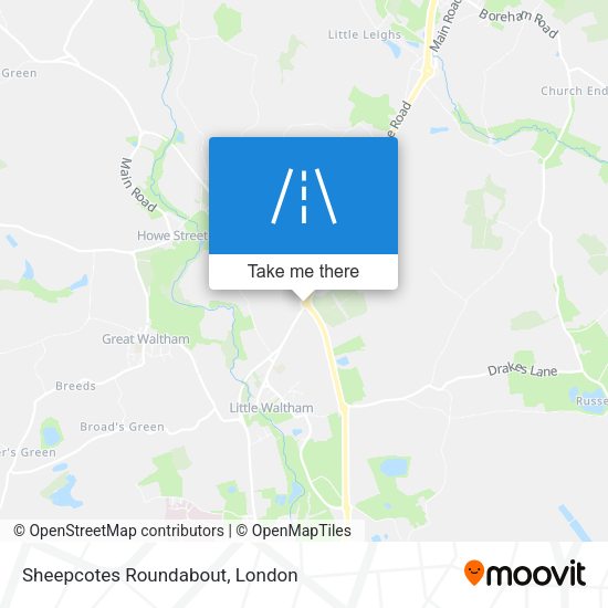 Sheepcotes Roundabout map