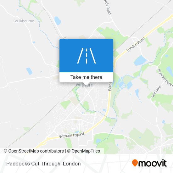Paddocks Cut Through map