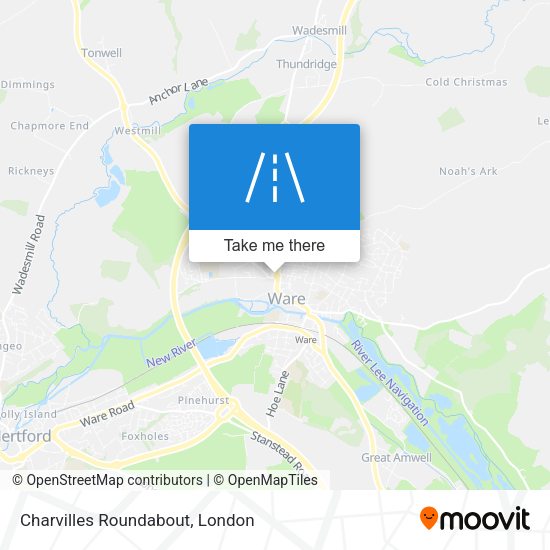 Charvilles Roundabout map