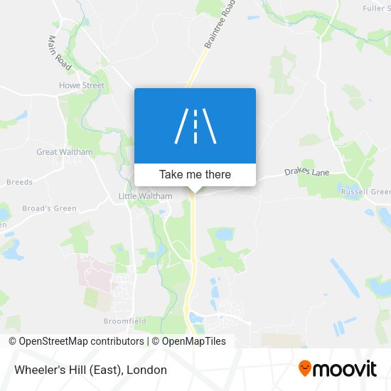 Wheeler's Hill (East) map