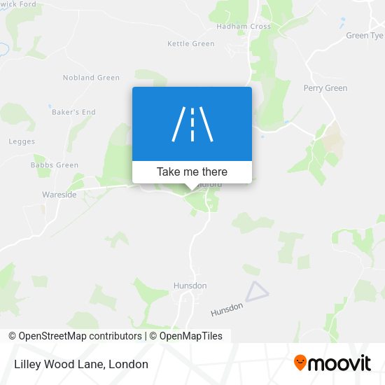 Lilley Wood Lane map