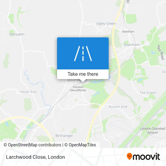 Larchwood Close map