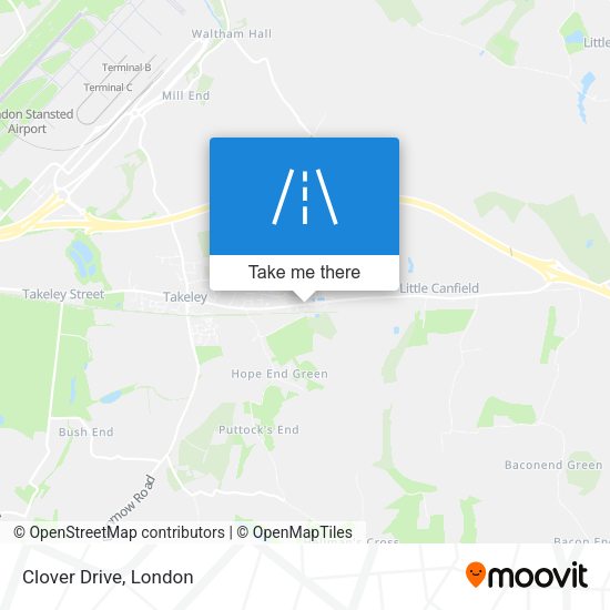 Clover Drive map
