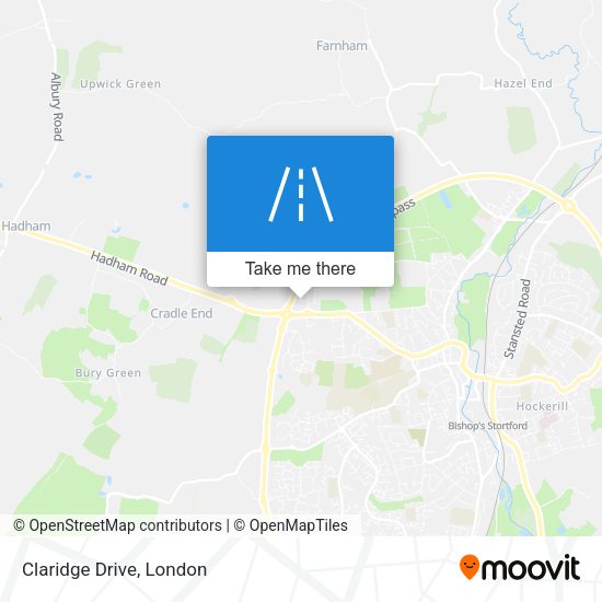 Claridge Drive map
