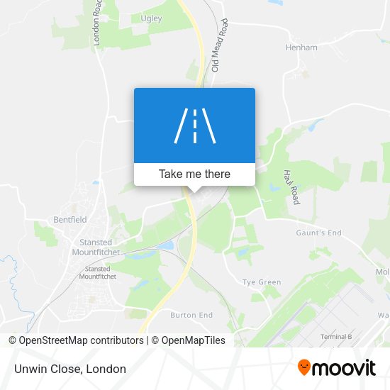 Unwin Close map