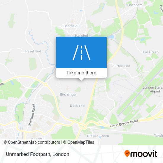 Unmarked Footpath map