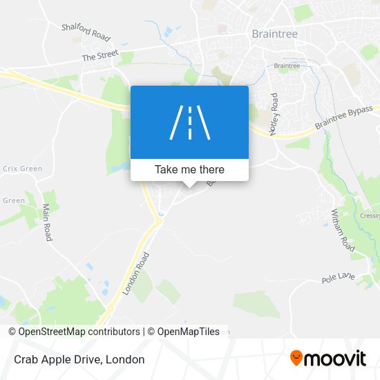 Crab Apple Drive map