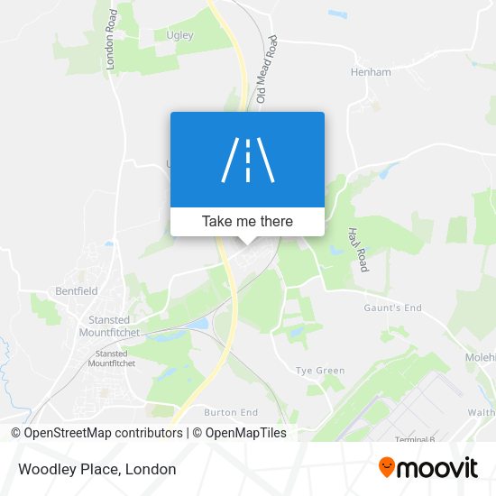 Woodley Place map