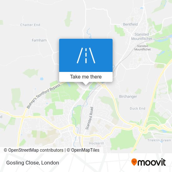 Gosling Close map