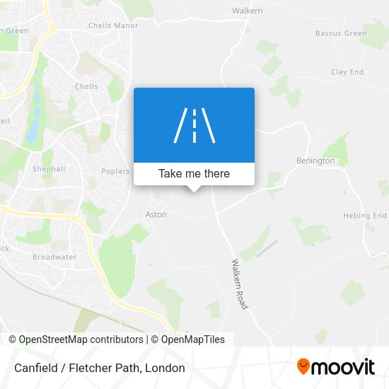 Canfield / Fletcher Path map
