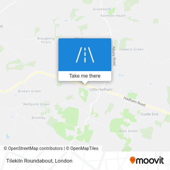 Tilekiln Roundabout map