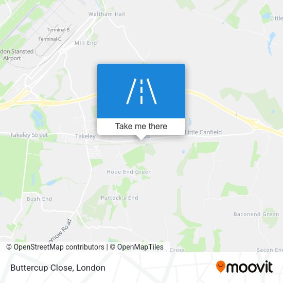 Buttercup Close map