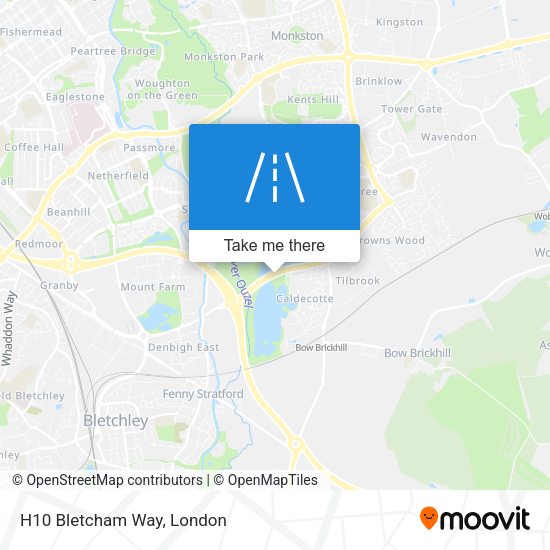 H10 Bletcham Way map