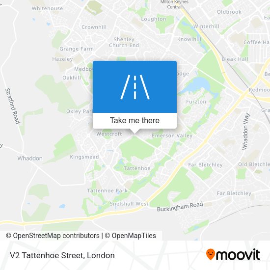V2 Tattenhoe Street map