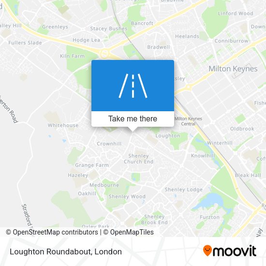 Loughton Roundabout map