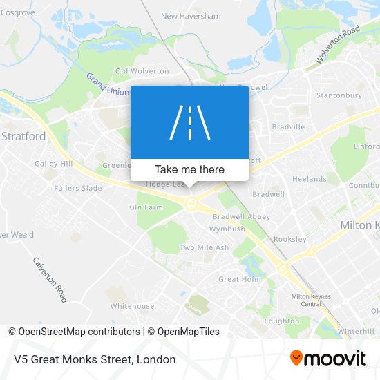 V5 Great Monks Street map