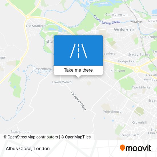 Albus Close map