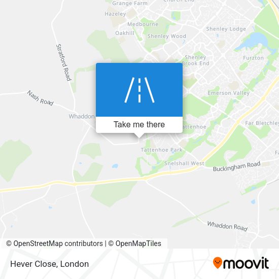 Hever Close map