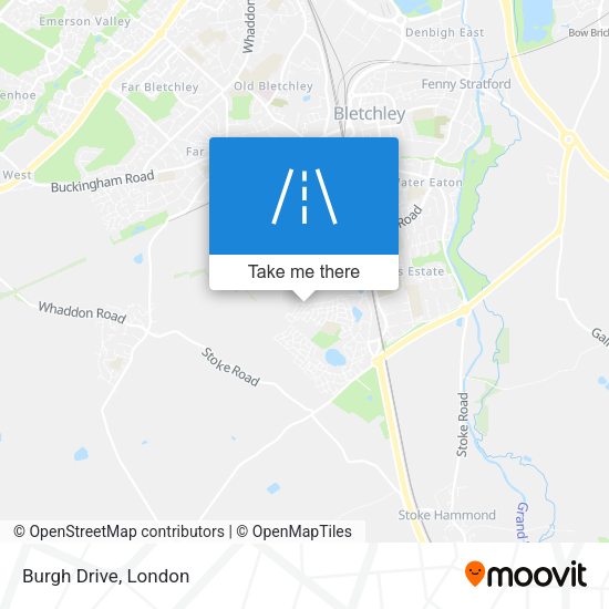 Burgh Drive map