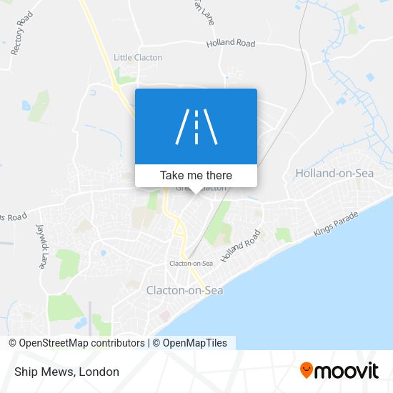 Ship Mews map