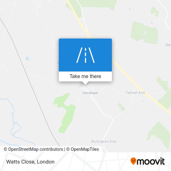 Watts Close map