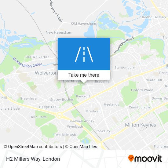 H2 Millers Way map