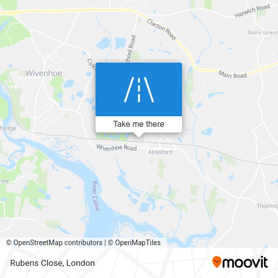 Rubens Close map