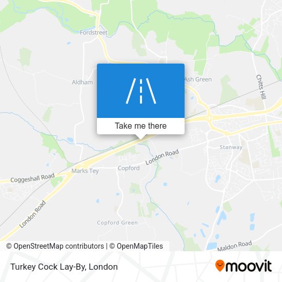 Turkey Cock Lay-By map
