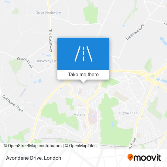 Avondene Drive map