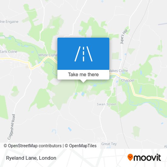 Ryeland Lane map