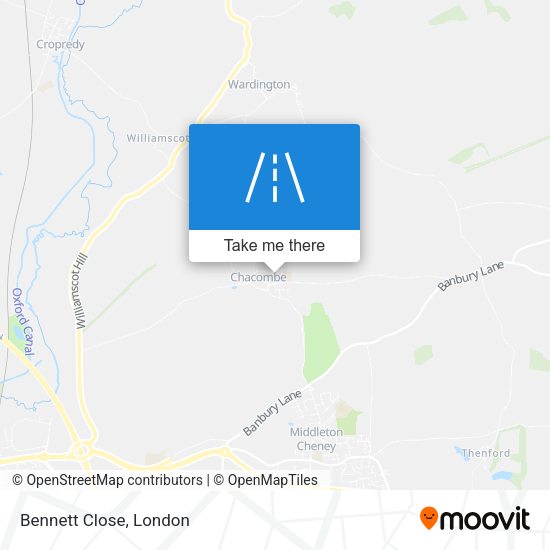 Bennett Close map