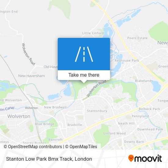 Stanton Low Park Bmx Track map