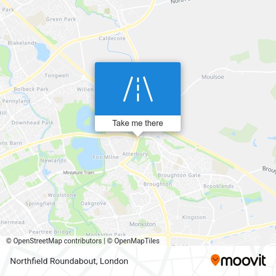 Northfield Roundabout map