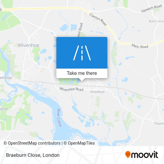 Braeburn Close map