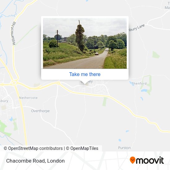 Chacombe Road map