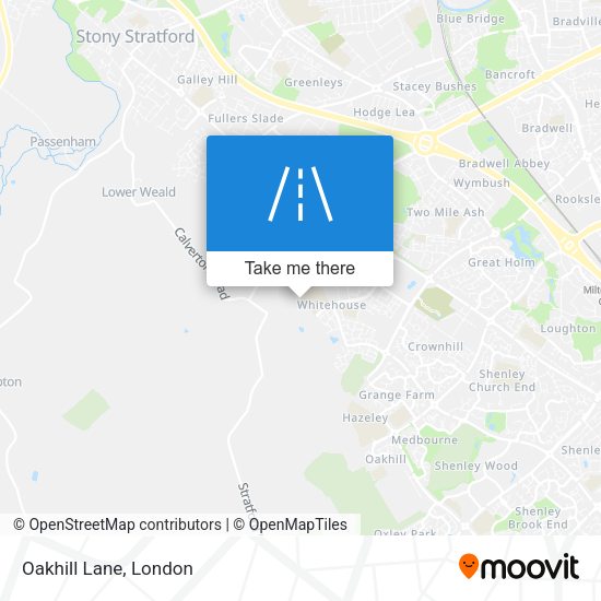 Oakhill Lane map