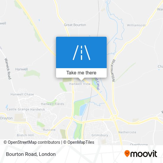 Bourton Road map