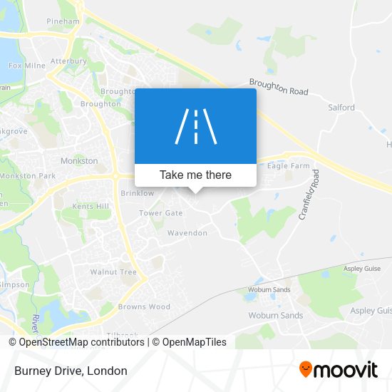 Burney Drive map