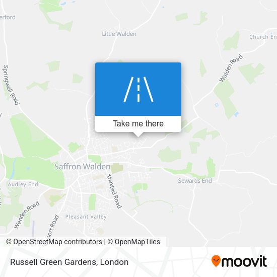 Russell Green Gardens map