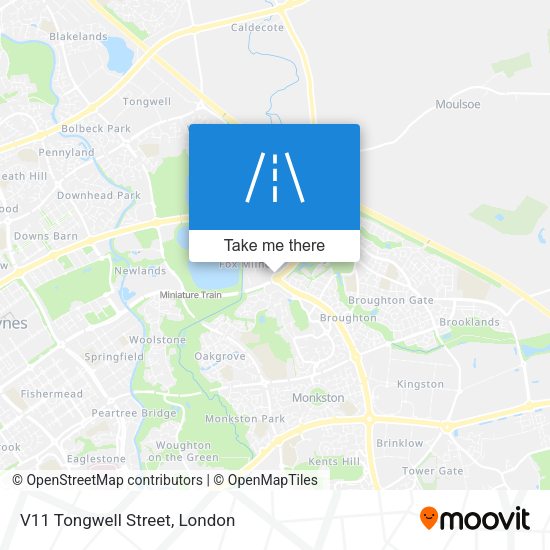 V11 Tongwell Street map