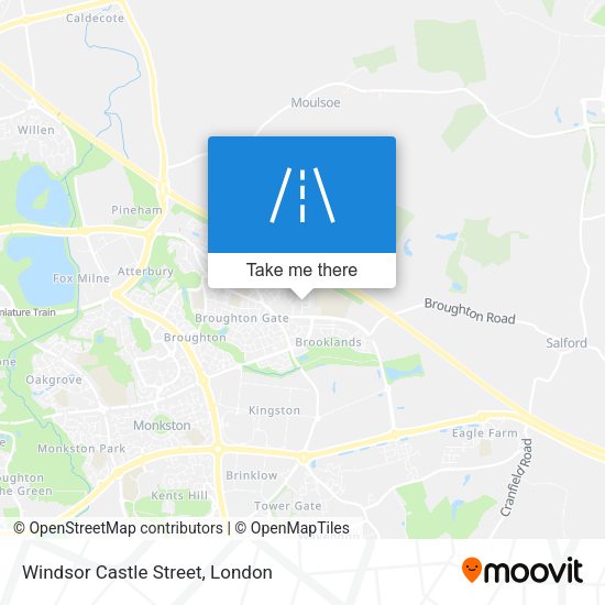 Windsor Castle Street map