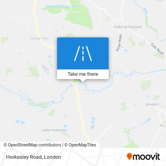 Horkesley Road map