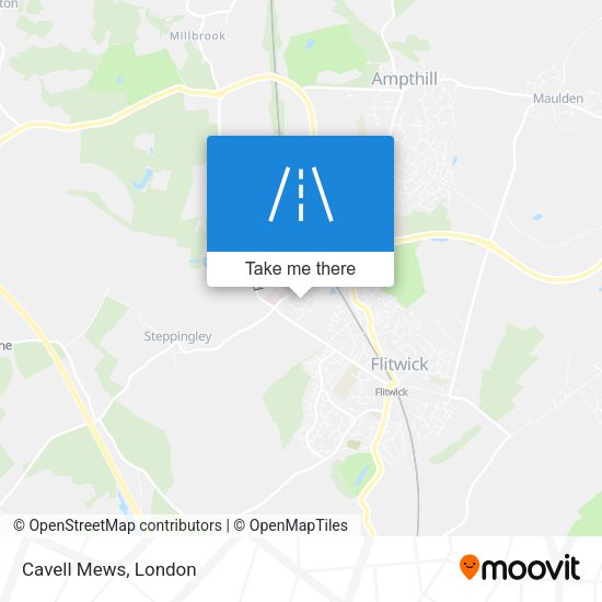 Cavell Mews map