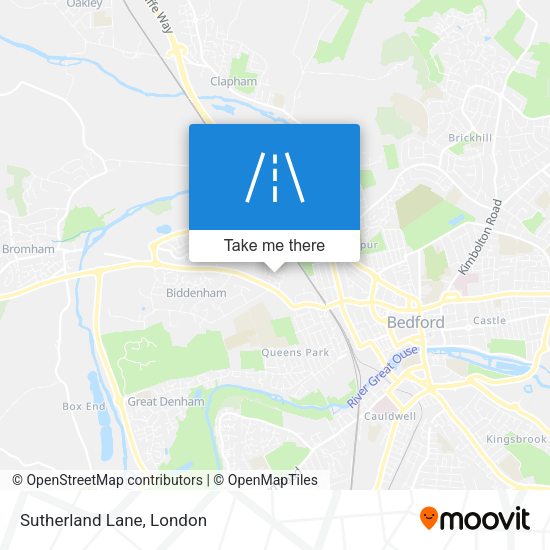 Sutherland Lane map