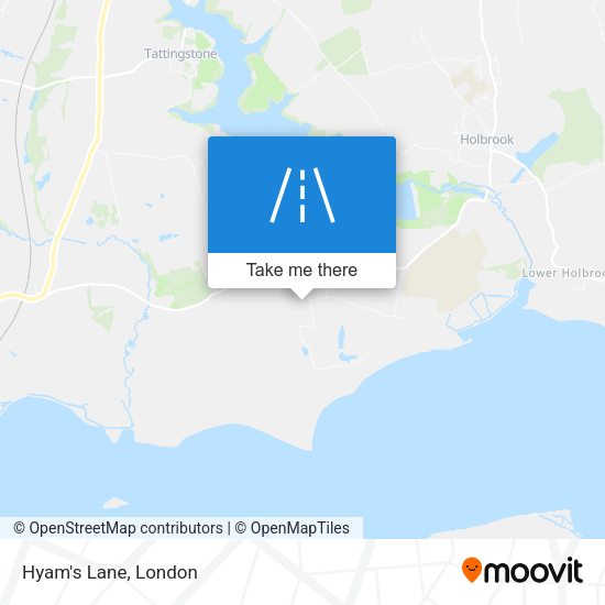 Hyam's Lane map