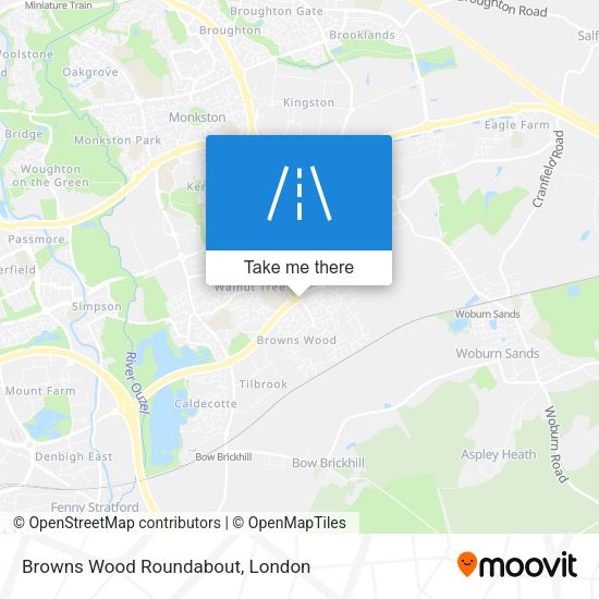 Browns Wood Roundabout map