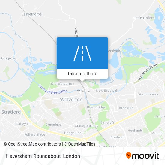 Haversham Roundabout map